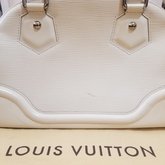 Authentic Louis Vuitton Epi Leather Bowling Montaigne PM Bag Shoulder Satchel - Picture 4 of 12